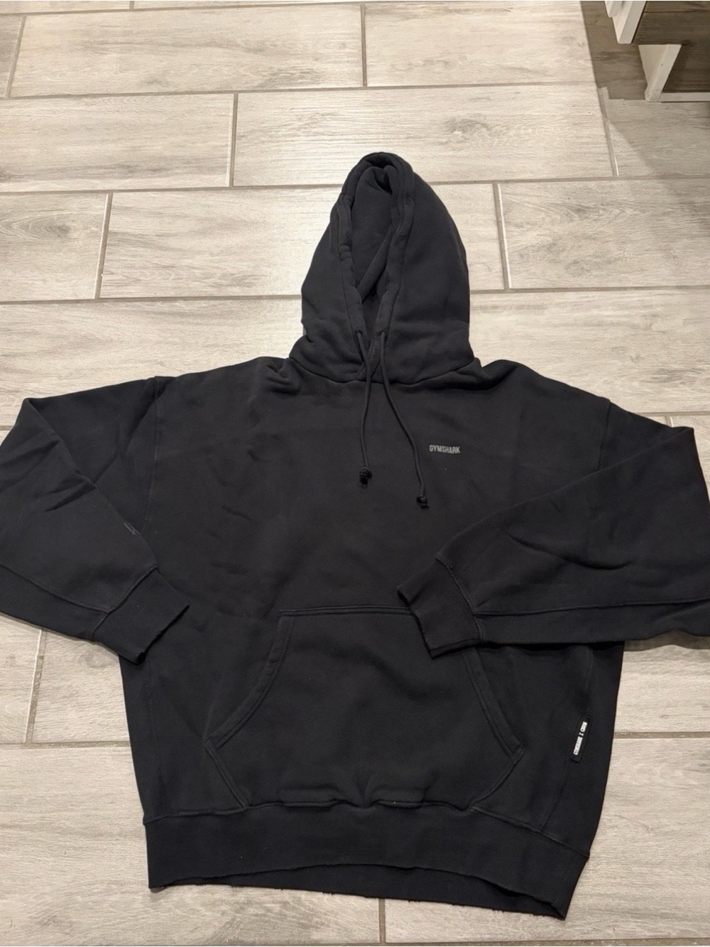 Gymshark X CBUM Washed Hoodie Size 2XL Black Oversized XXL NEW - Picture 2 of 6